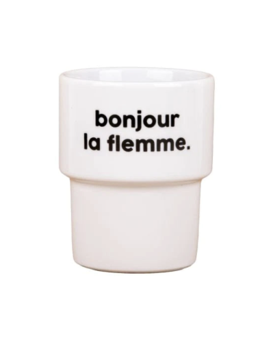Mug Tasse Bonjour La flemme - Félicie Aussi boutiqueholala.com