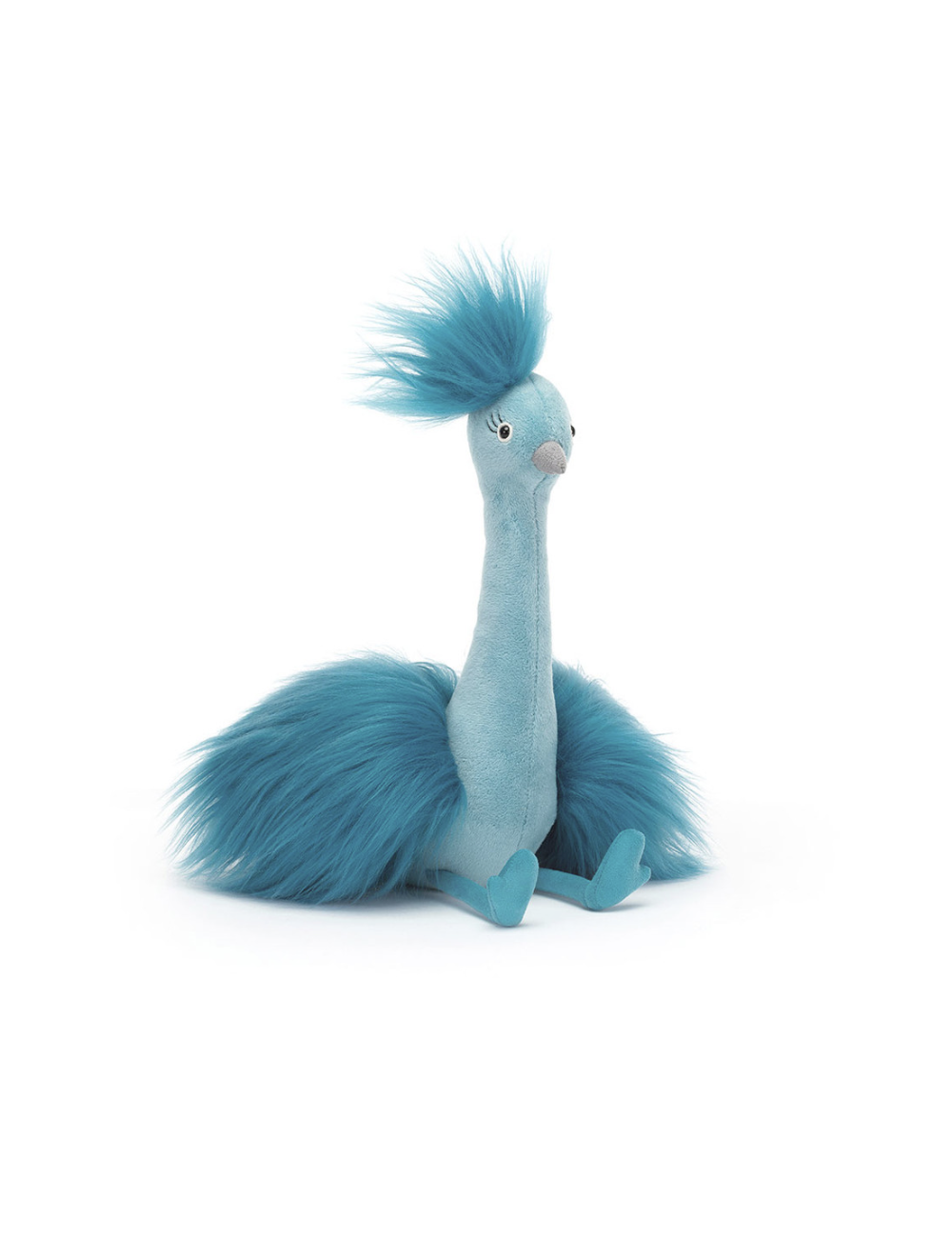 Peluche paon bleu coucou - i am fou fou peacock - Jellycat boutiqueholala.com