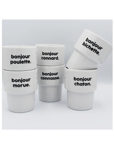 Mug Tasse Bonjour bitches - Félicie Aussi boutiqueholala.com