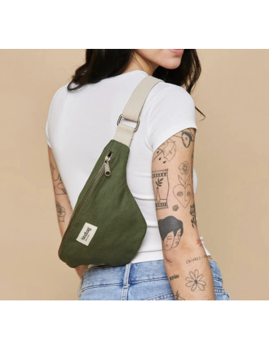 Sac banane Olivia vert olive - Hindbag boutiqueholala.com