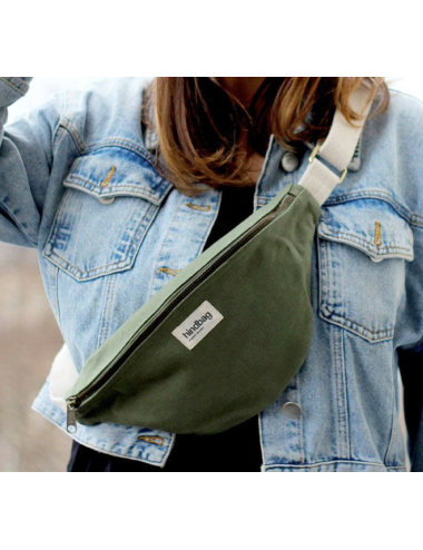 Sac banane Olivia vert olive - Hindbag boutiqueholala.com