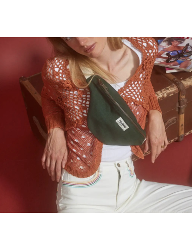 Sac banane Olivia vert sapin - Hindbag boutiqueholala.com