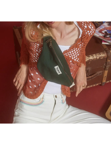 Sac banane Olivia vert sapin - Hindbag boutiqueholala.com