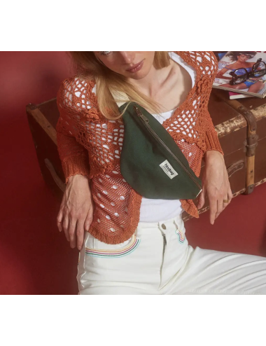 Sac banane Olivia vert sapin - Hindbag boutiqueholala.com
