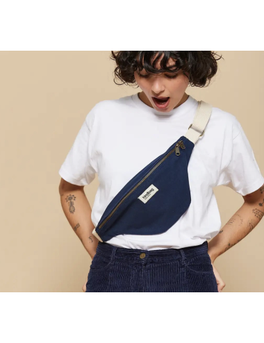 Sac banane Olivia bleu navy - Hindbag boutiqueholala.com