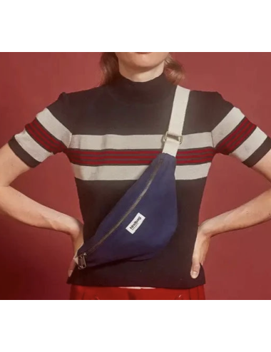 Sac banane Olivia bleu navy - Hindbag boutiqueholala.com