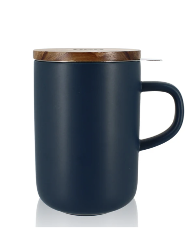 Tisanière Juliet bleue en grès – 475 ml élégante - boutiqueholala.com