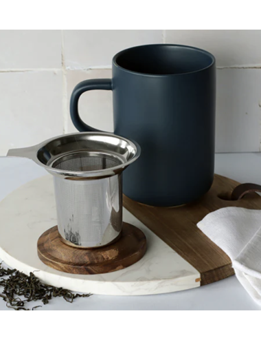 Tisanière Juliet bleue en grès – 475 ml élégante - boutiqueholala.com