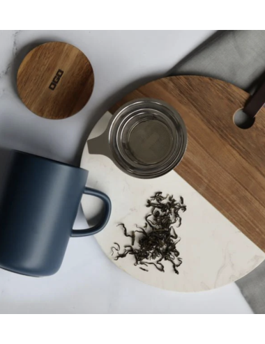 Tisanière Juliet bleue en grès – 475 ml élégante - boutiqueholala.com