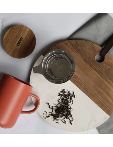 Tisanière Juliet paprika en grès – 475 ml avec filtre - boutiqueholala.com