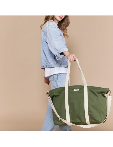 grand sac cabas jean vert...