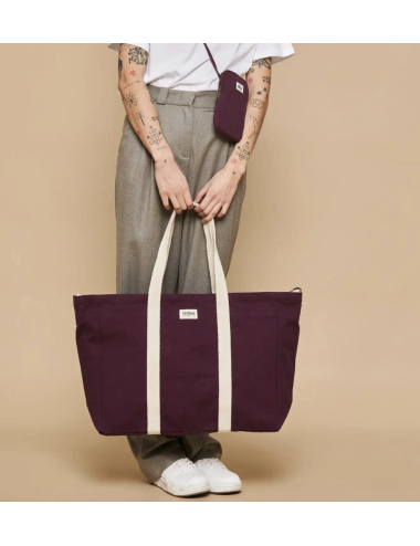 grand sac cabas jean violet...