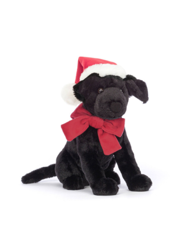 Peluche chien Noel winter warmer pippa black labrador - Jellycat boutiqueholala.com