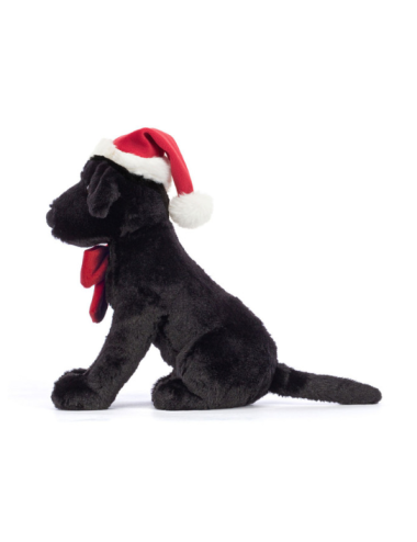 Peluche chien Noel winter warmer pippa black labrador - Jellycat boutiqueholala.com