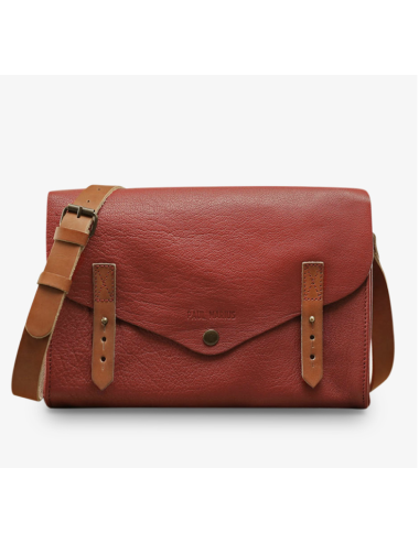 sac l'indispensable rouge carmin PAUL MARIUS boutiqueholala.com