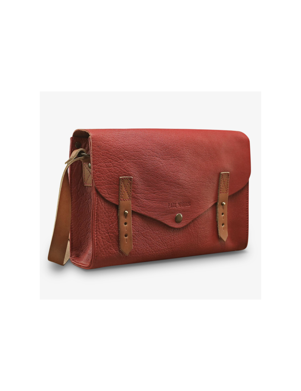 sac l'indispensable rouge carmin PAUL MARIUS boutiqueholala.com