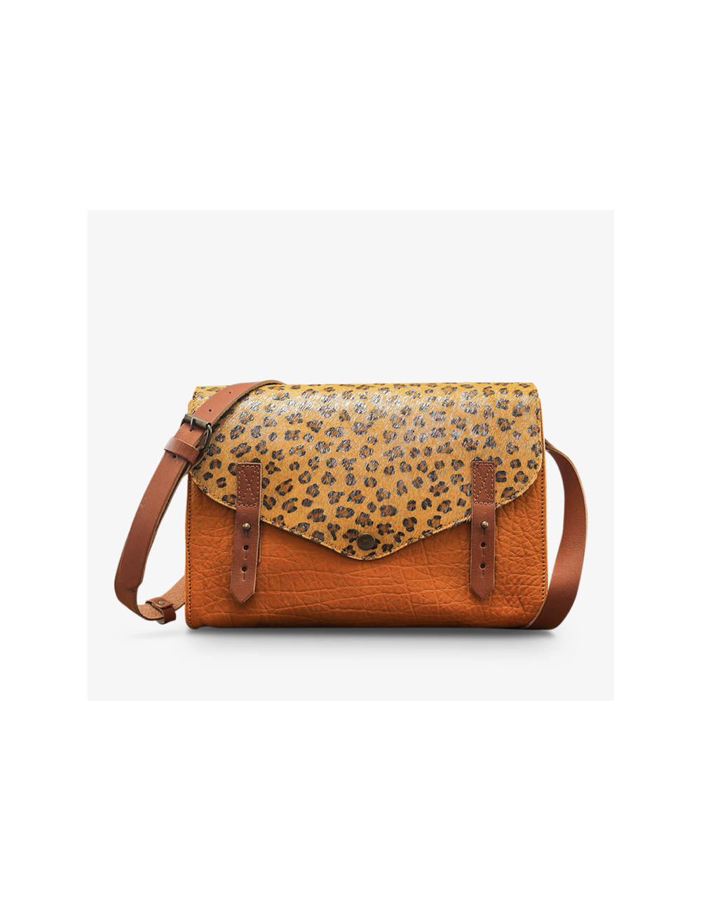 sac l'indispensable leopard safran PAUL MARIUS boutique holala.com