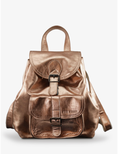 sac a dos le baroudeur or rose PAUL MARIUS boutique holala.com