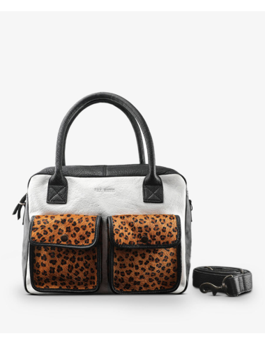 sac le dandy leopard noir et blanc PAUL MARIUS boutique holala.com