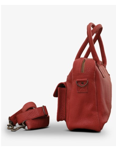 sac le dandy rouge carmin PAUL MARIUS boutique holala.com