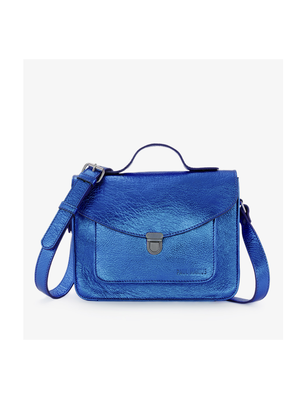 sac mademoiselle george bleu électrique PAUL MARIUS boutiqueholala.com