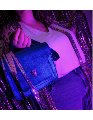sac mademoiselle george bleu électrique PAUL MARIUS boutiqueholala.com