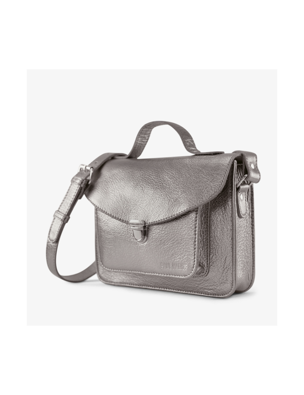 Sac à Main Pour Femme En Simili Cuir Argenté – 33x11x31 Cm – Style Décontracté – Fermeture Éclair - 7
