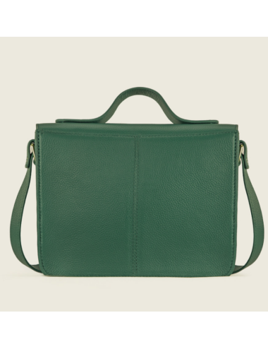 Mademoiselle George azur vert impérial - sac a main cuir vert femme - PAUL MARIUS boutiqueholala.com