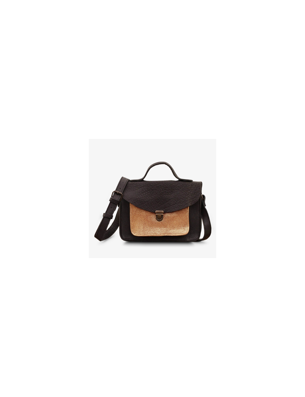 sac mademoiselle george noir doré PAUL MARIUS boutiqueholala.com