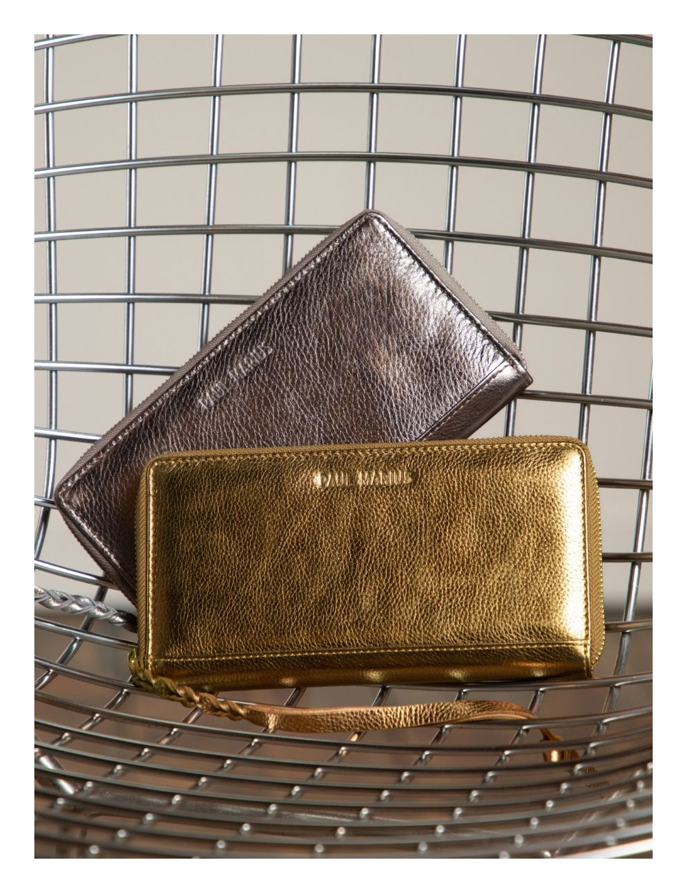 Porte-feuille Argent Clouté - Très Souple Et Élégant - Neuf Avec Étiquettes