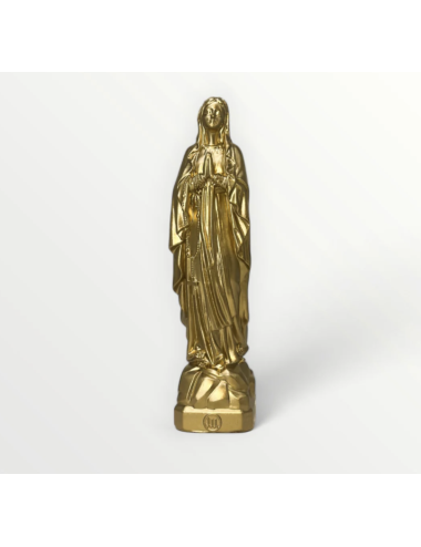 statue vierge marie lourdes 17cm or j'ai vu la vierge boutiqueholala.om
