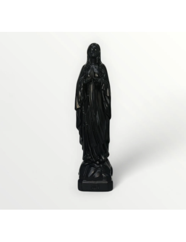 statue vierge marie lourdes 17cm noir j'ai vu la vierge boutiqueholala.om