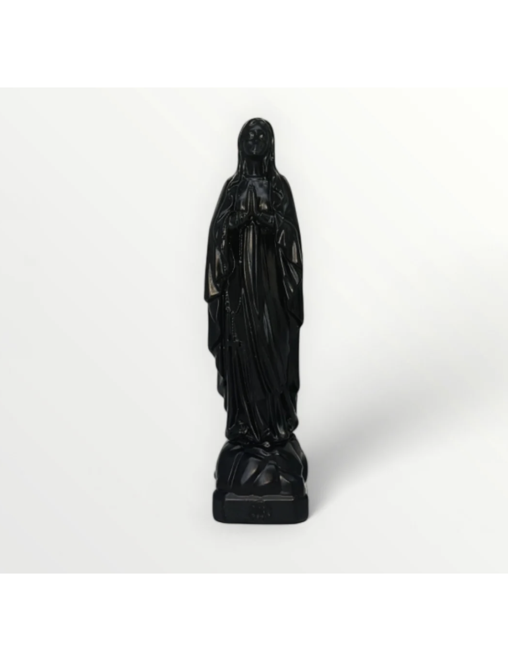 statue vierge marie lourdes 17cm noir j'ai vu la vierge boutiqueholala.om