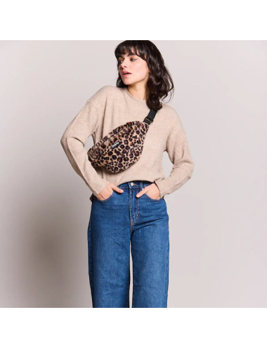 Sac Banane Olivia Fausse Fourrure léopard - HINDBAG boutiqueholala.com