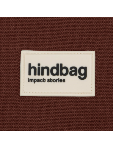 Grand Sac Cabas jean Chocolat coton bio - hindbag boutiqueholala.com