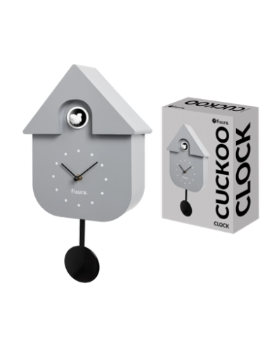 Horloge Coucou Vintage Grise et Noire Fisura boutiqueholala.com