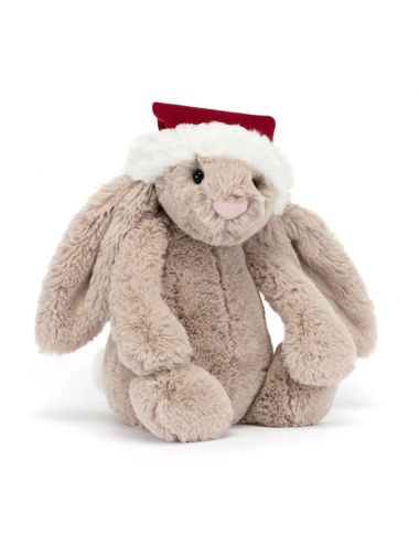 Peluche Lapin de Noel I am Bashful Christmas Bunny - Jellycat boutiqueholala.com