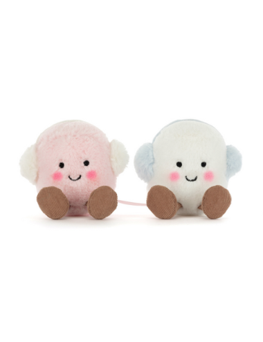 Peluche Marshmallows Amuseables toastie Pink and White - Jellycat boutiqueholala.com