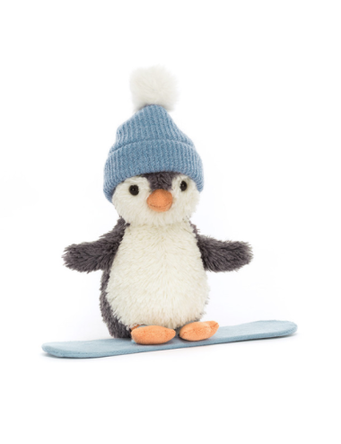 Peluche pingouin snowboarder Peanut Penguin Snowboarding small - Jellycat