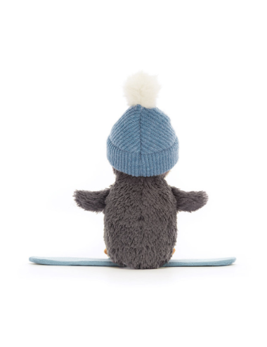 Peluche pingouin snowboarder Peanut Penguin Snowboarding small - Jellycat