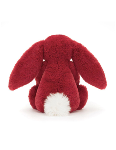 Peluche lapin luxe rouge Scarlett bashful luxe Bunny Scarlett original - Jellycat boutiqueholala.com