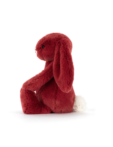 Peluche Lapin Rouge Little Bashful Redcurrant Bunny - Jellycat boutiqueholala.com