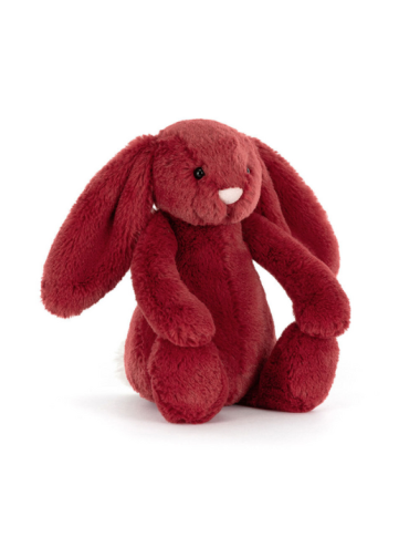 Peluche Lapin Rouge Little Bashful Redcurrant Bunny - Jellycat boutiqueholala.com