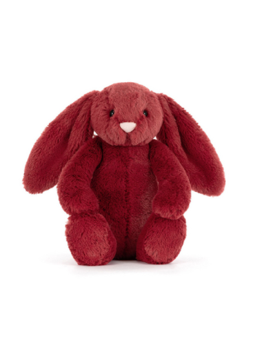 Peluche Lapin Rouge Little Bashful Redcurrant Bunny - Jellycat boutiqueholala.com