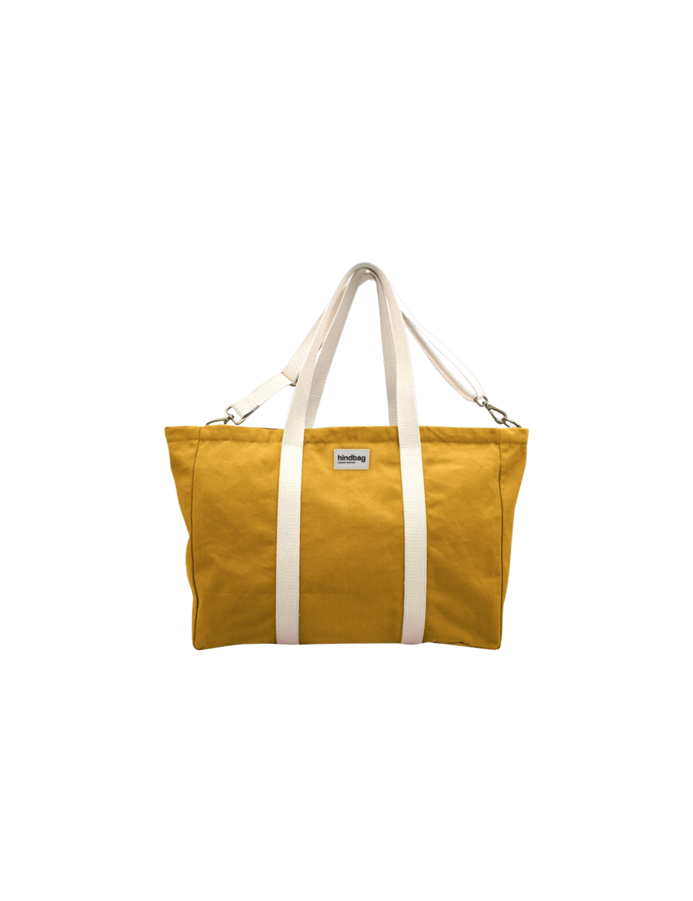 Grand Sac Cabas Jean Jaune Safran - Hindbag boutiqueholala.com