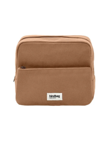 Grande Trousse de Toilette Marron Cannelle Alix - Hindbag boutiqueholala.com