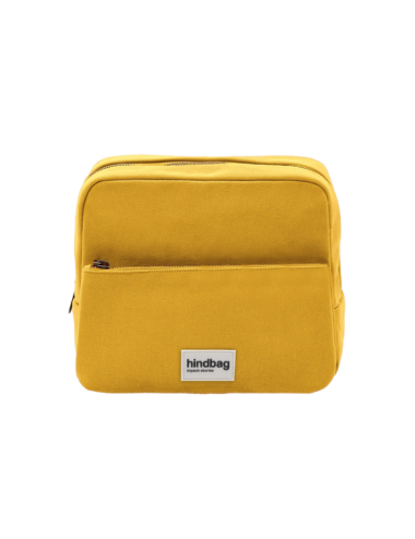 Grande Trousse de Toilette jaune Safran Alix - Hindbag boutiqueholala.com