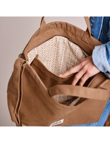 Sac Cabas en Coton Bio Cannelle - Hindbag boutiqueholala.com