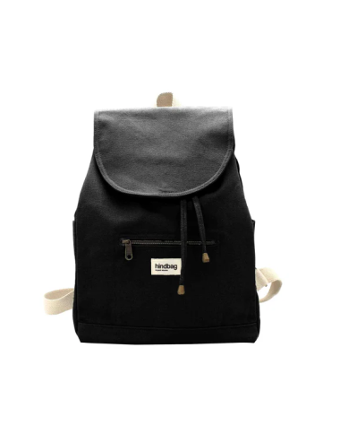 Sac à Dos Eliot Noir Coton Bio -Hindbag boutiqueholala.com