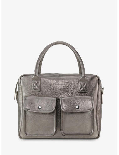 Sac Cuir Bandouliere LeDandy Acier - Paul Marius boutiqueholala.com